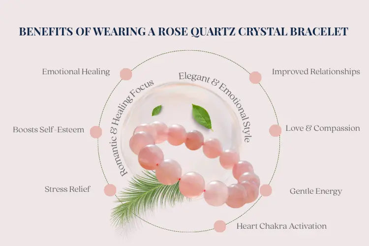 7 Powerful Benefits of Wearing a Rose Quartz Crystal Bracelet Daily