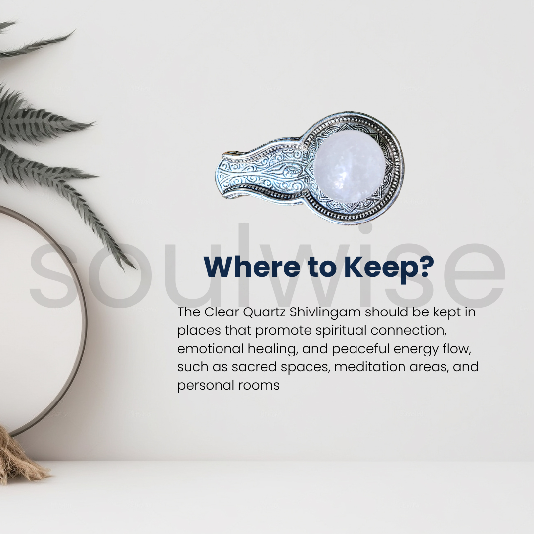 Premium Clear Quartz Shivaling with Silver Plated Base - 600g Sacred Spiritual Artifact for Meditation & Worship. 📿𝗦𝗵𝗿𝗮𝘃𝗮𝗻 𝗦𝗽𝗲𝗰𝗶𝗮𝗹📿