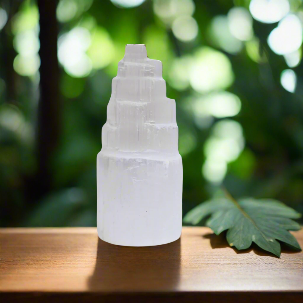 Selenite Crystal Tower 4"