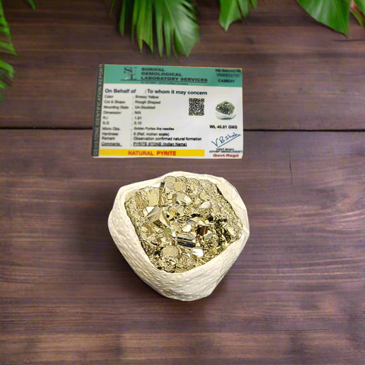 पेरू पाइराइट प्रमाणित, 40-45 ग्राम