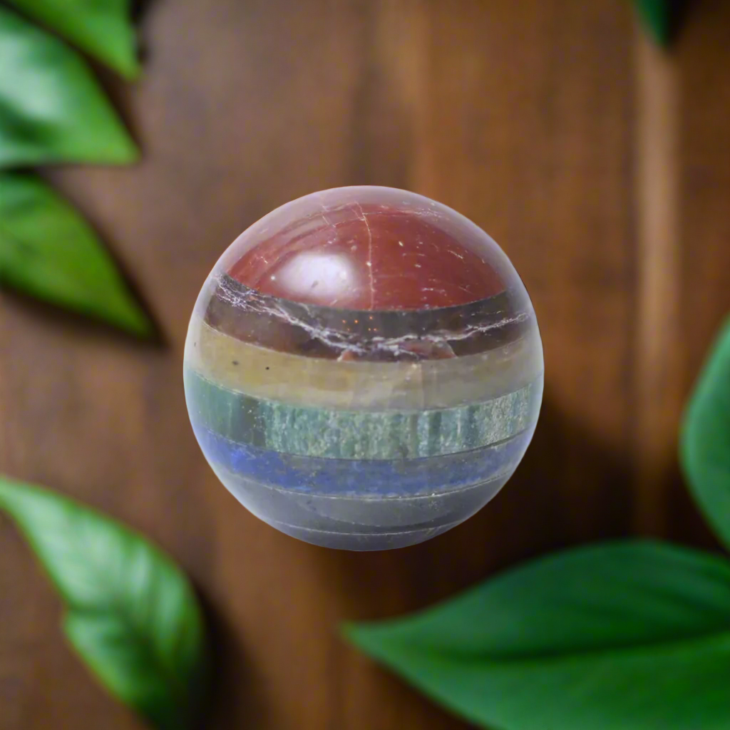 7 Chakra Healing Crystal Sphere