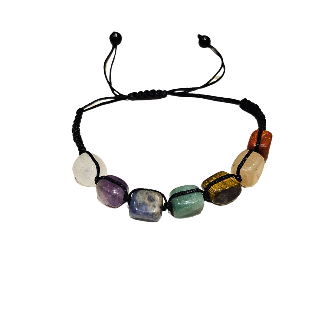 7 Chakra Crystals I Thread Bracelet
