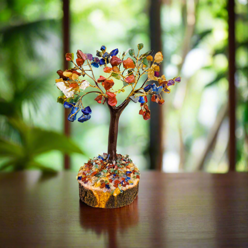 7 Chakra Tree Decor 100 Beads