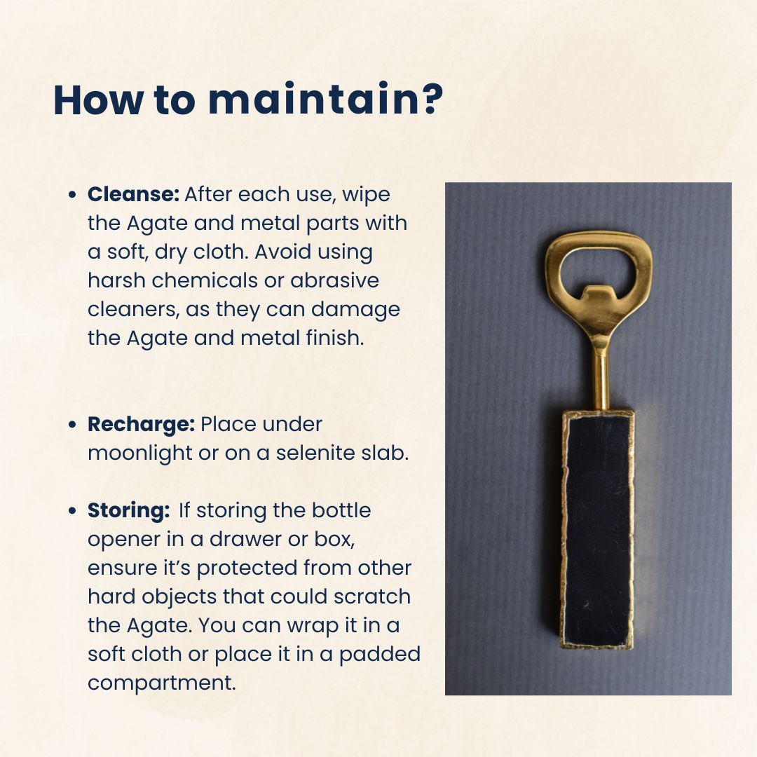 Agate Crystal Quartz Bottle Opener