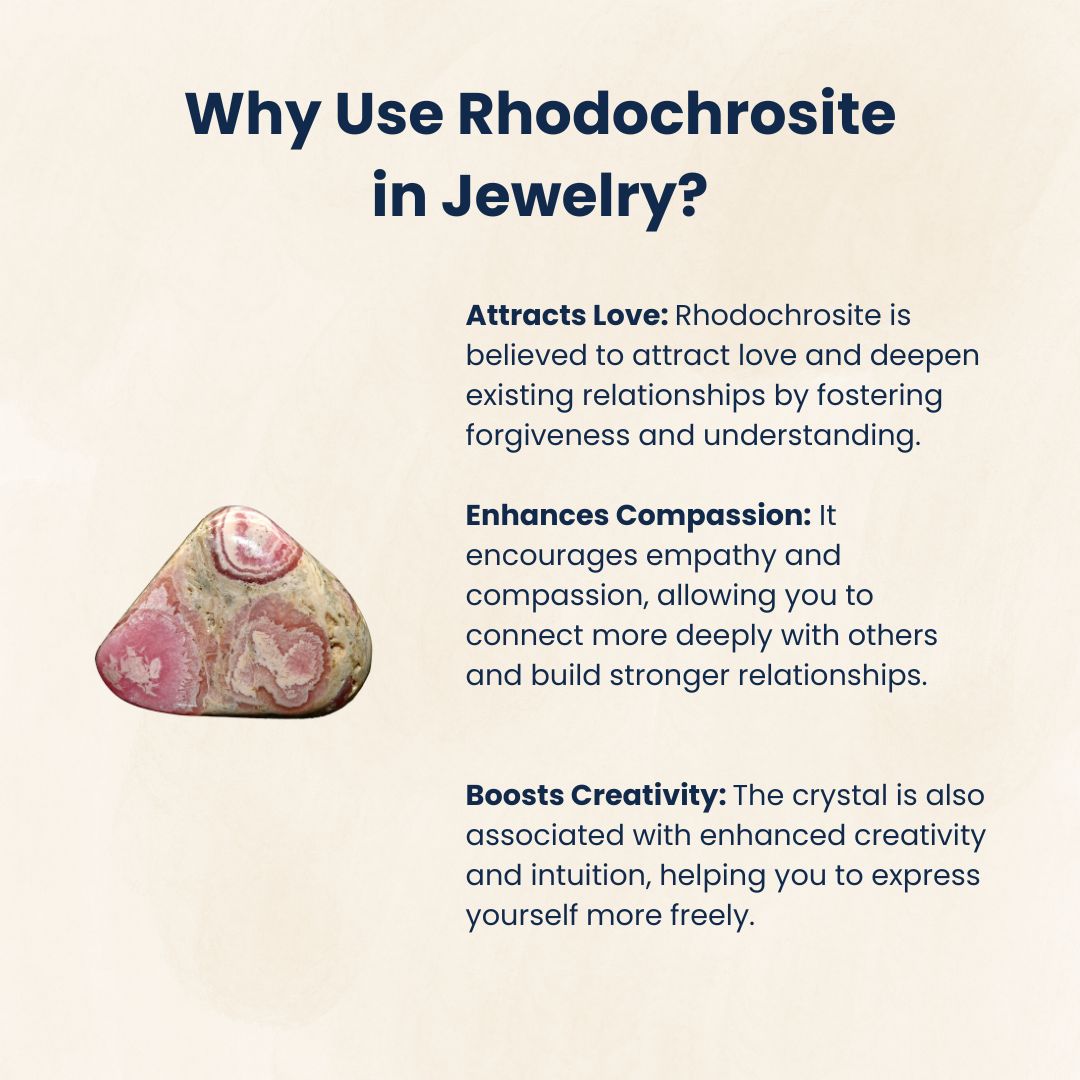 Rhodochrosite crystal Pendant