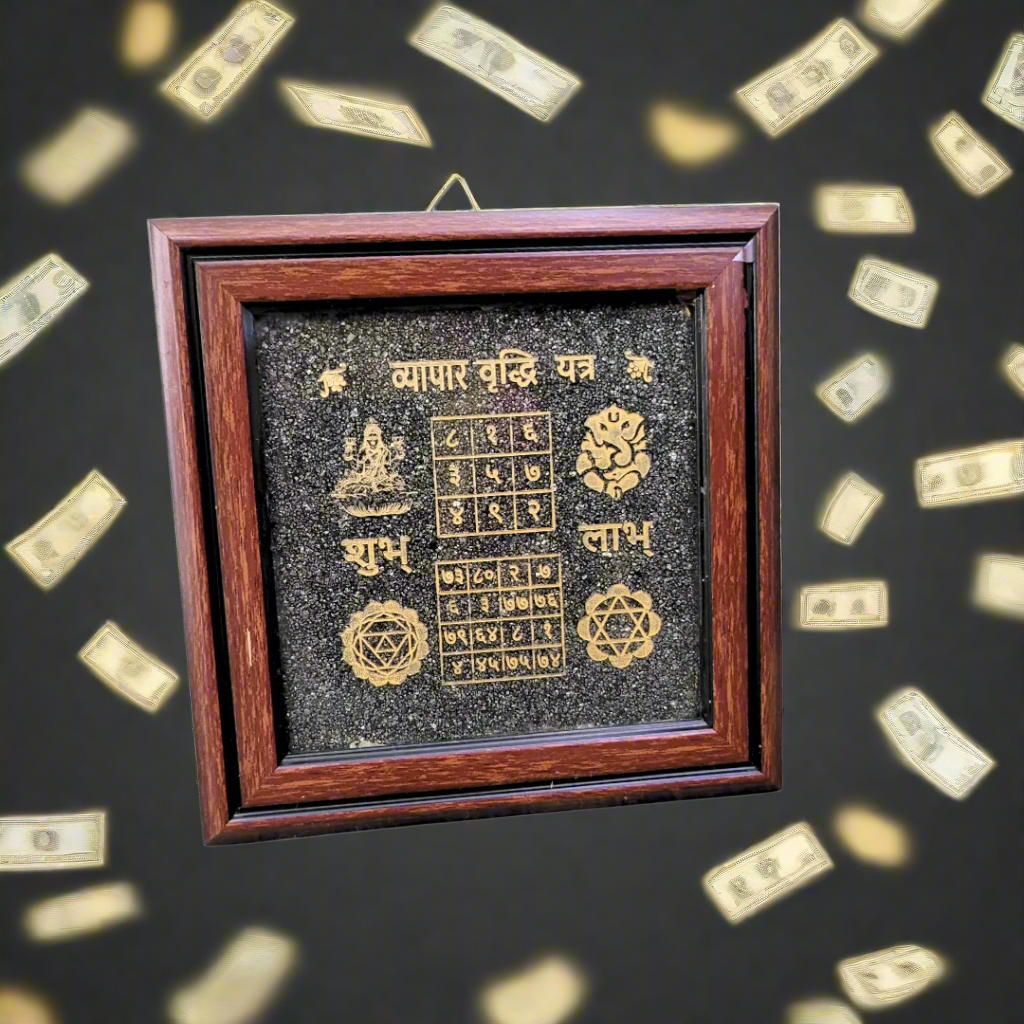 Vyapar Vridi Yantra Pyrite Wall Frame