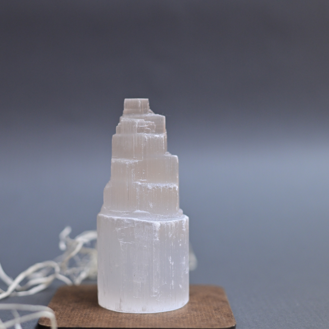 Selenite Crystal Tower 4"