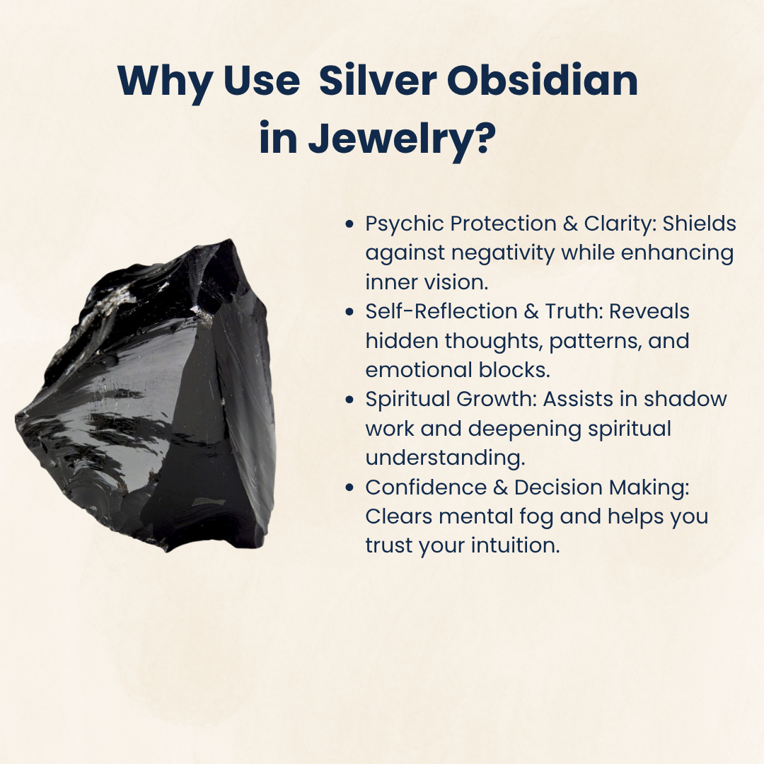 Silver Obsidian Pendant Healing Crystal – Natural Volcanic Stone for Protection, Inner Reflection & Grounding – Spiritual Energy Tool for Meditation, Shadow Work & Chakra Balancing ( Round)