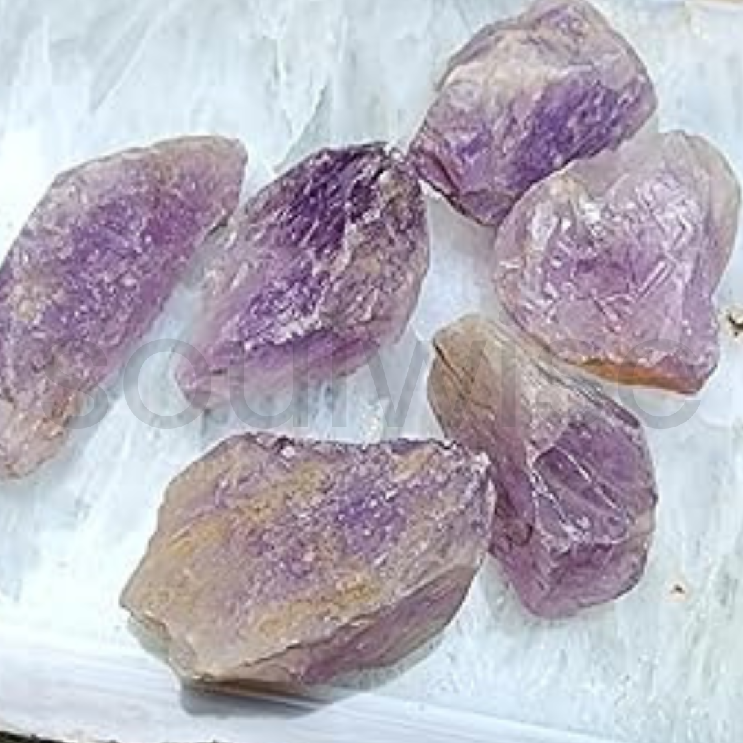 Soulwise Amethyst Natural Crystal Healing/Rough Raw Stone, Reiki Stones Healing, Aura cleaning, enhance Positive energy (800 g)