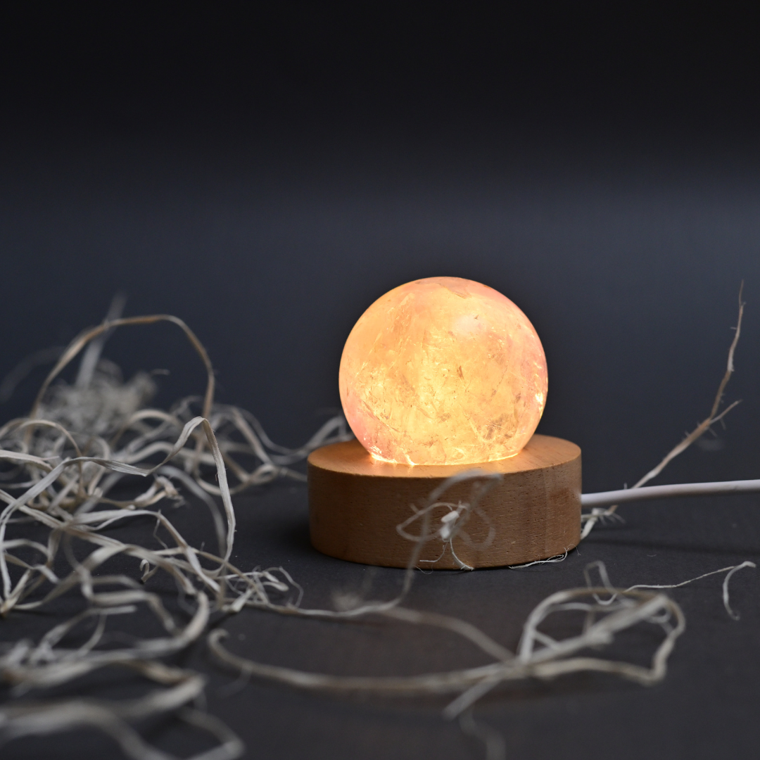 Amethyst Sphere Crystal Lamp