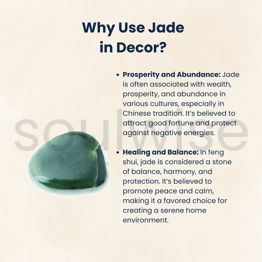 Soulwise Certified Natural Jade Tower – 6 Inch Feng Shui Crystal Obelisk | 450-500g Green Stone Energy Decor for Home, Office, Meditation & Healing