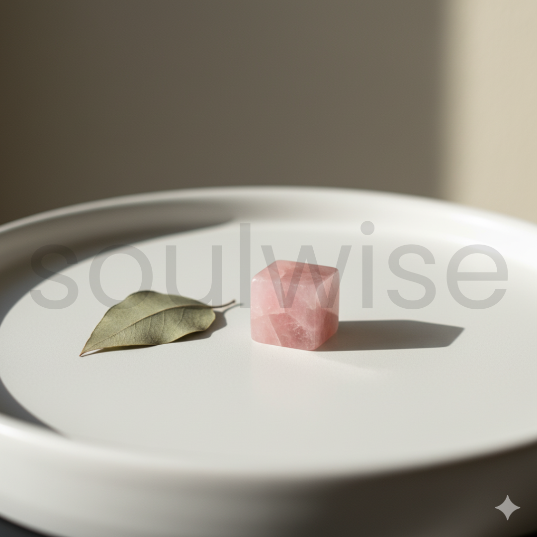 Rose Quartz Cube – 100% Natural Crystal Stone (1–1.5 Inch) for Love, Healing & Home Décor – Hand-Carved Gemstone Cube for Energy Work & Meditation
