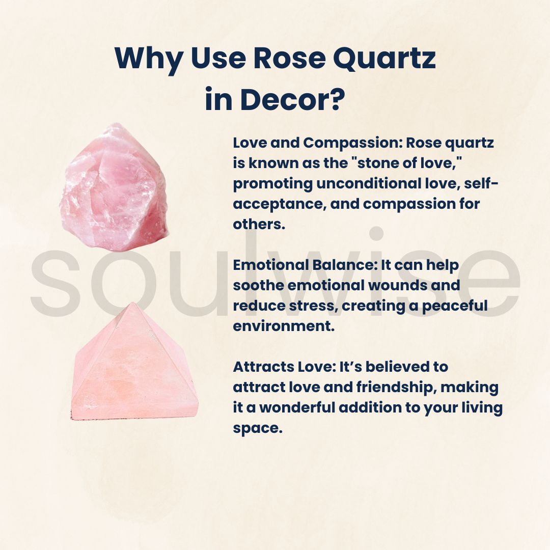 Rose Quartz Pyramid – Small Natural Crystal Pyramid for Love, Healing & Energy Balancing