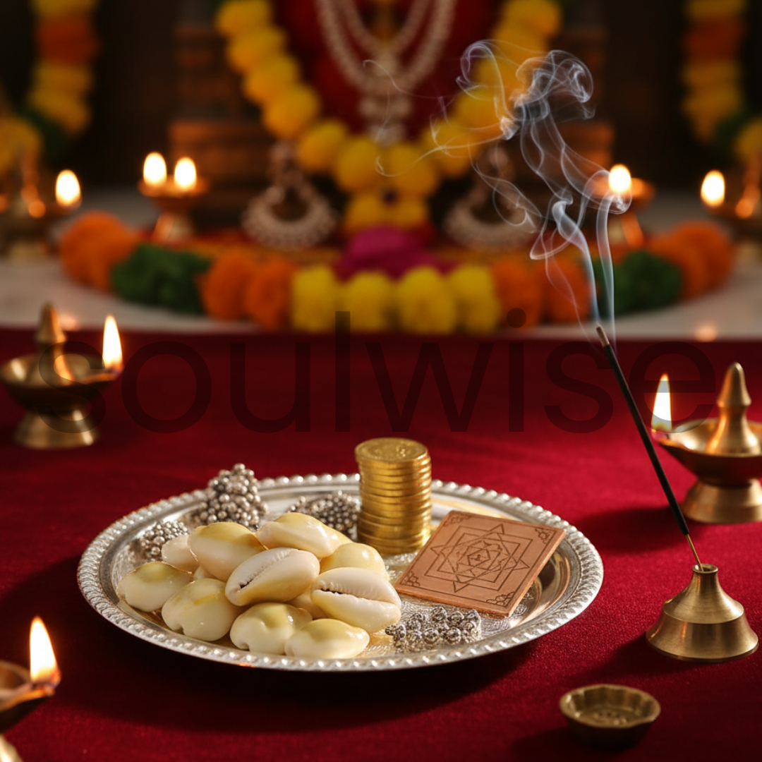 Soulwise Diwali Yellow Kaudi | पीली कौड़ी  Set of 11 for Diwali pooja, brings financial stability, wealth, and abundance, Removal of Obstacles.