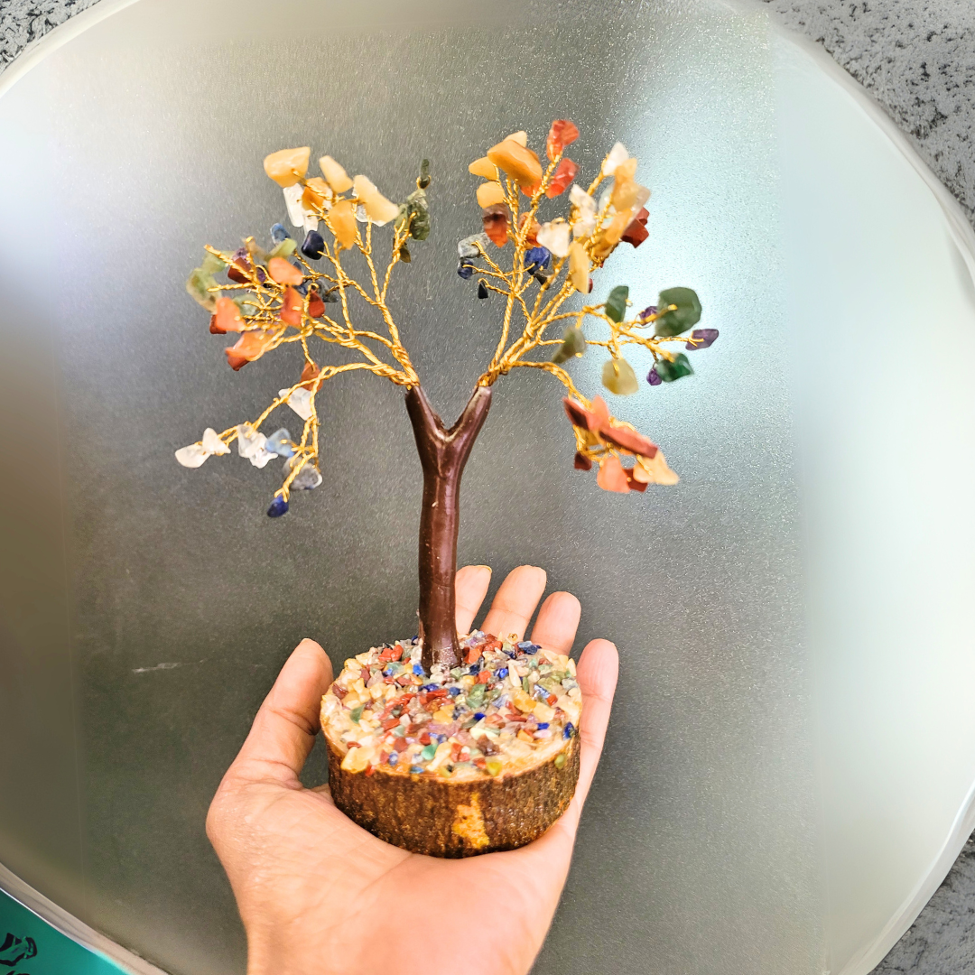 7 Chakra Tree Decor 100 Beads