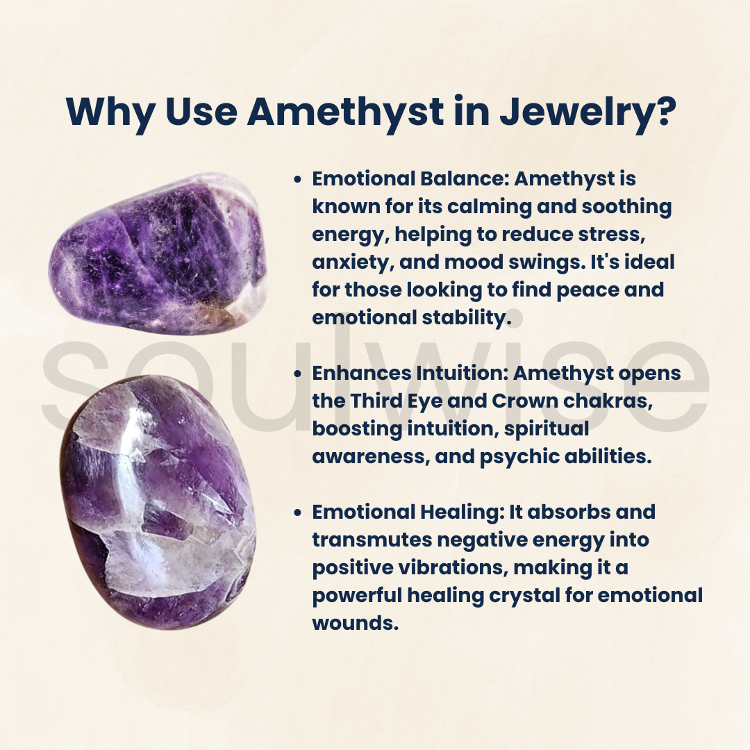 Natural Amethyst Palm Stone – Healing Crystal for Meditation, Stress Relief & Energy Balancing – Pocket-Sized Worry Stone