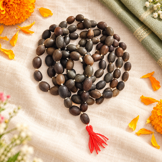 Kamal Gatta Mala – Lotus Seed Jaap Mala for Lakshmi Puja, Mantra Chanting, Meditation & Spiritual Gifting