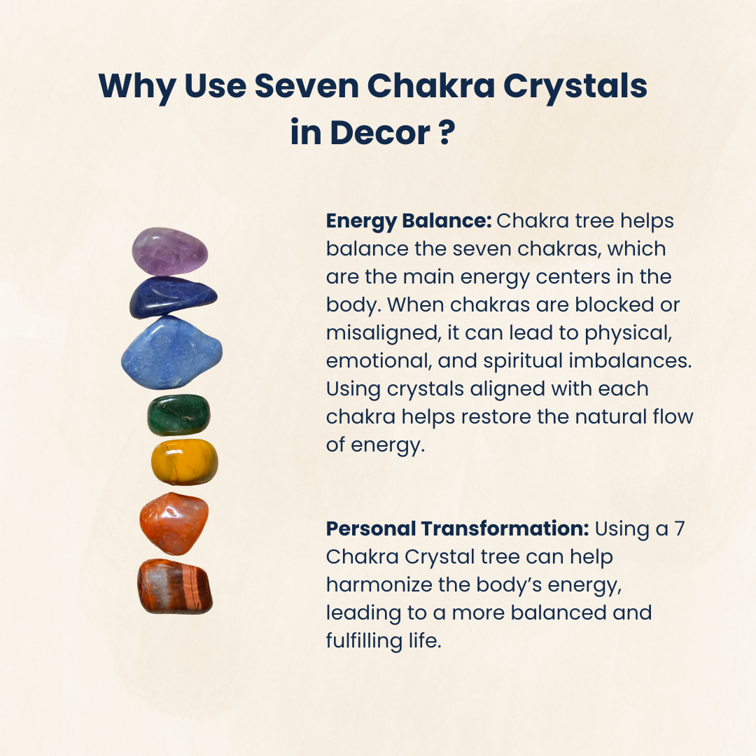 7 Chakra Crystal Tree 8" (300 beads)