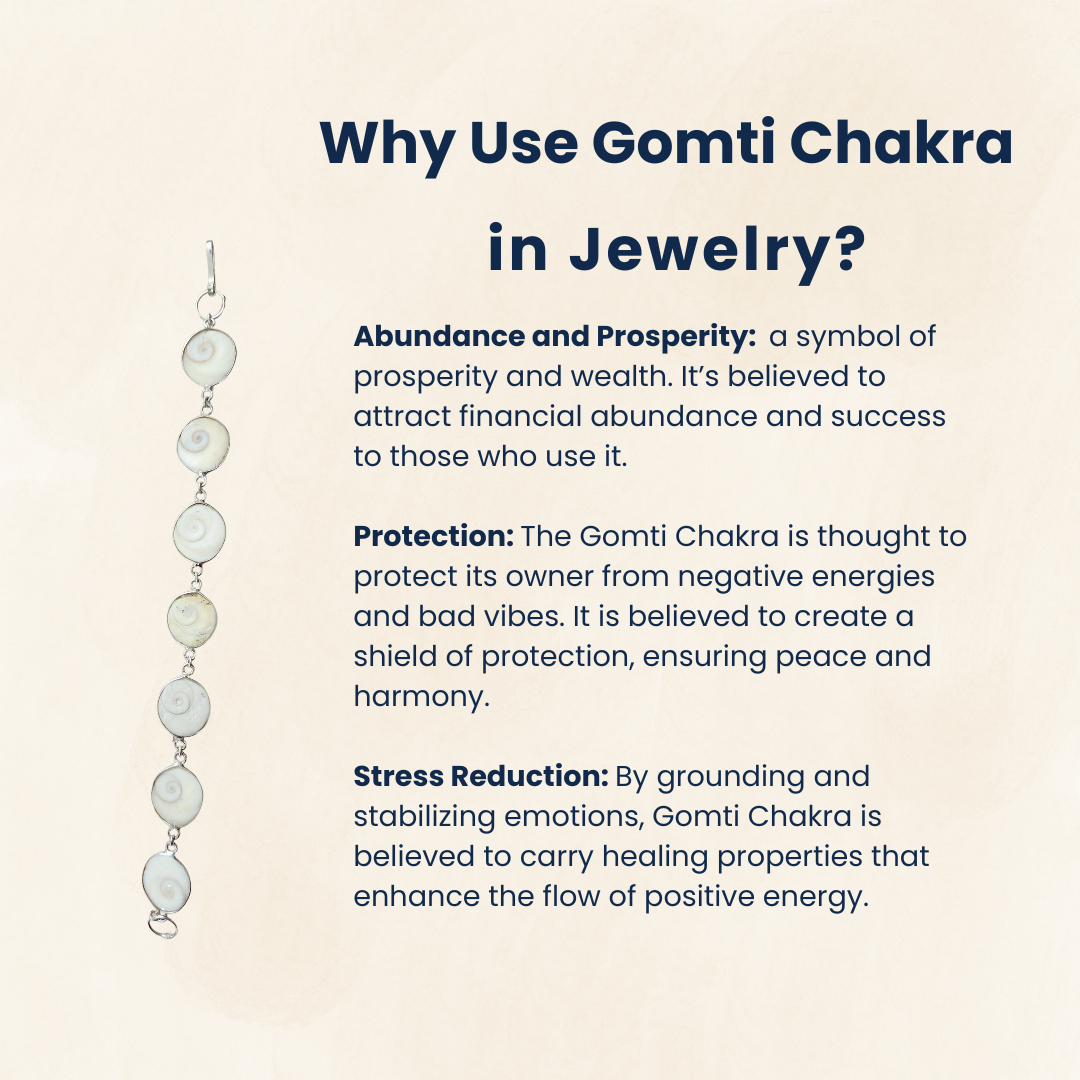Gomti Chakra Spiral Link Bracelet