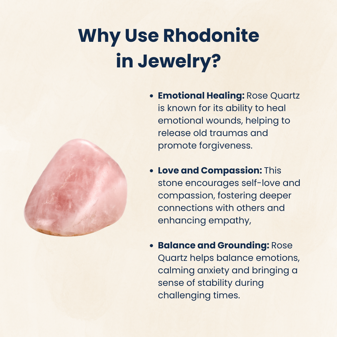 गुलाब क्वार्ट्ज स्टोन कंगन