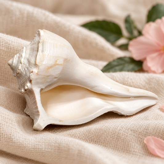 Shankh 5 Inch – Traditional Conch Shell for Home Mandir, Puja Display, Devotional Décor & Religious Gifting