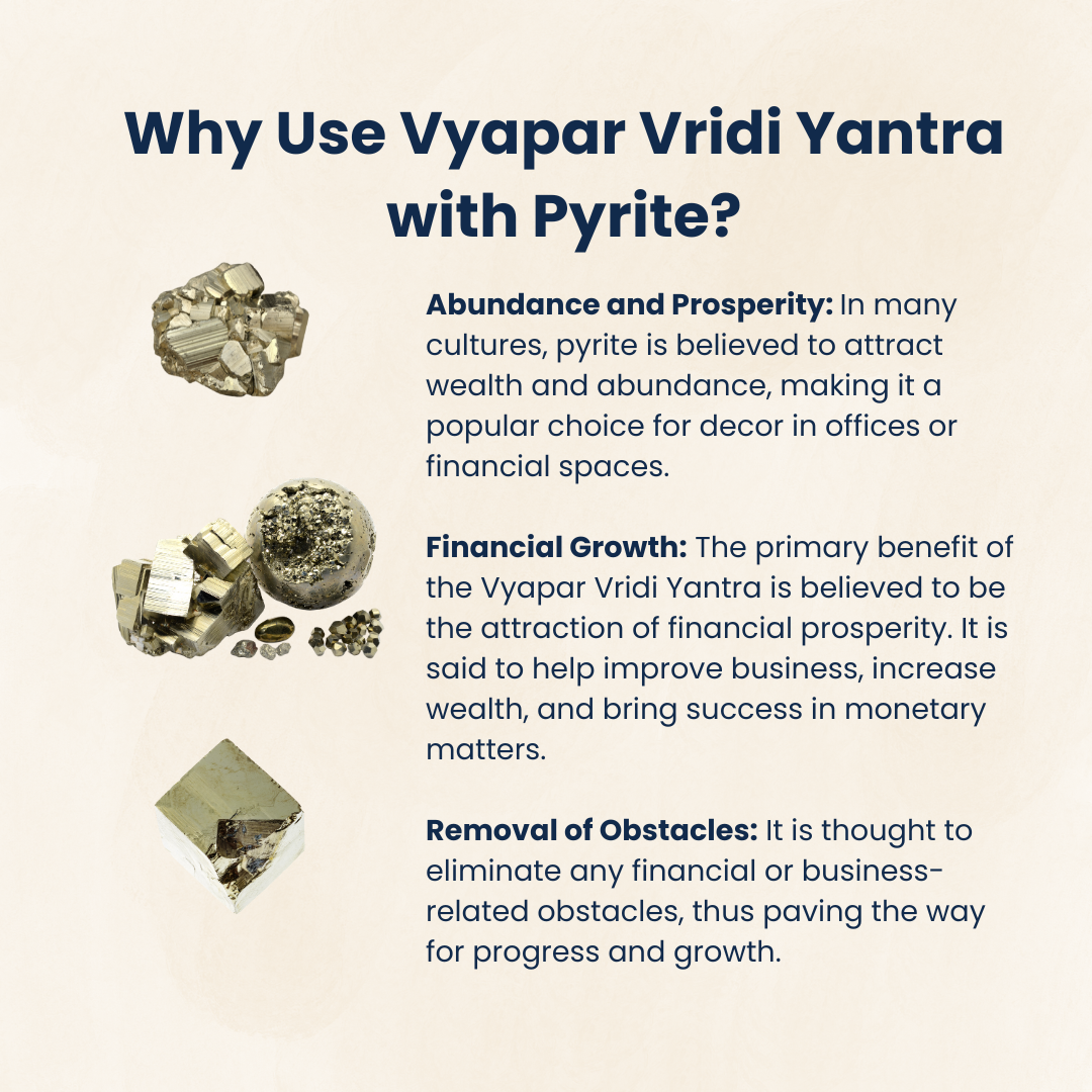 Vyapar Vridi Yantra Pyrite Wall Frame