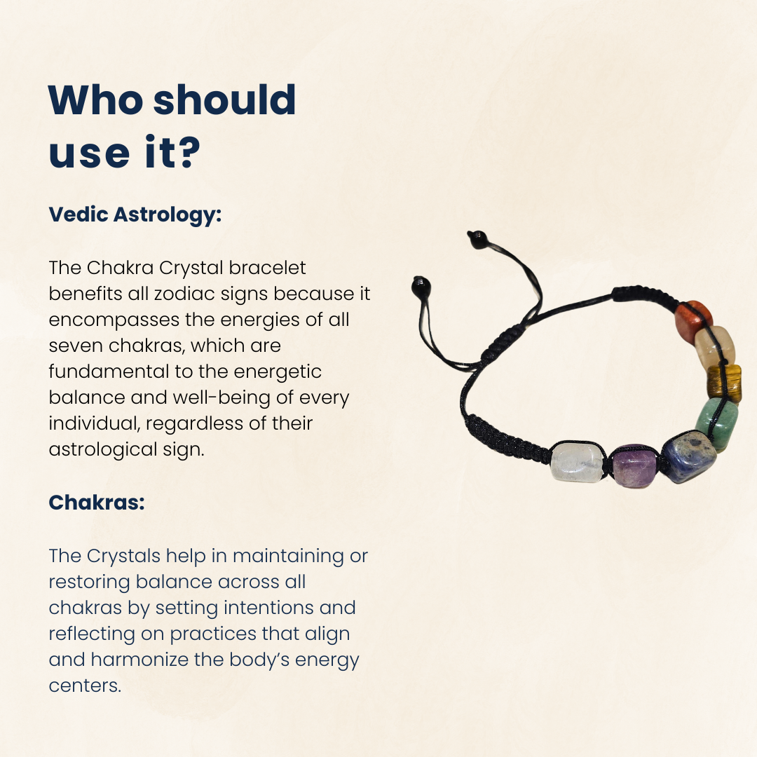 7 Chakra Crystals I Thread Bracelet