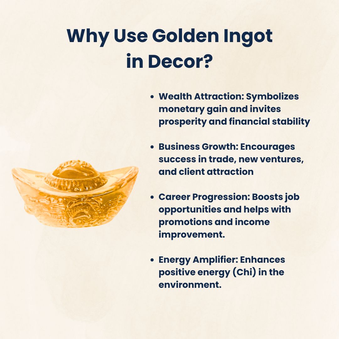 Golden Citrine Glass Ingot for Wealth & Business Success | Feng Shui & Vastu Remedy