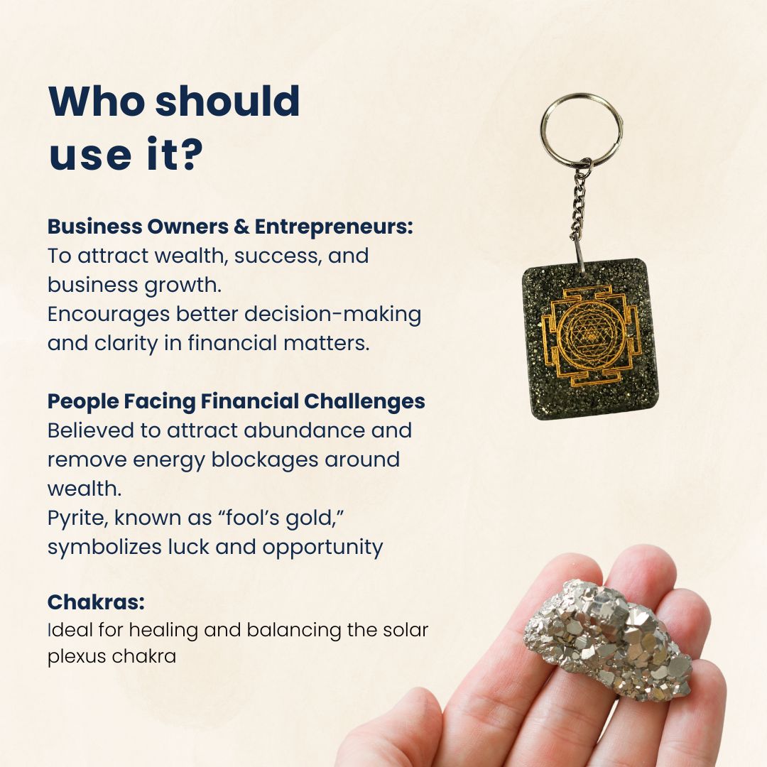 Pyrite Wealth Magnet Keychain