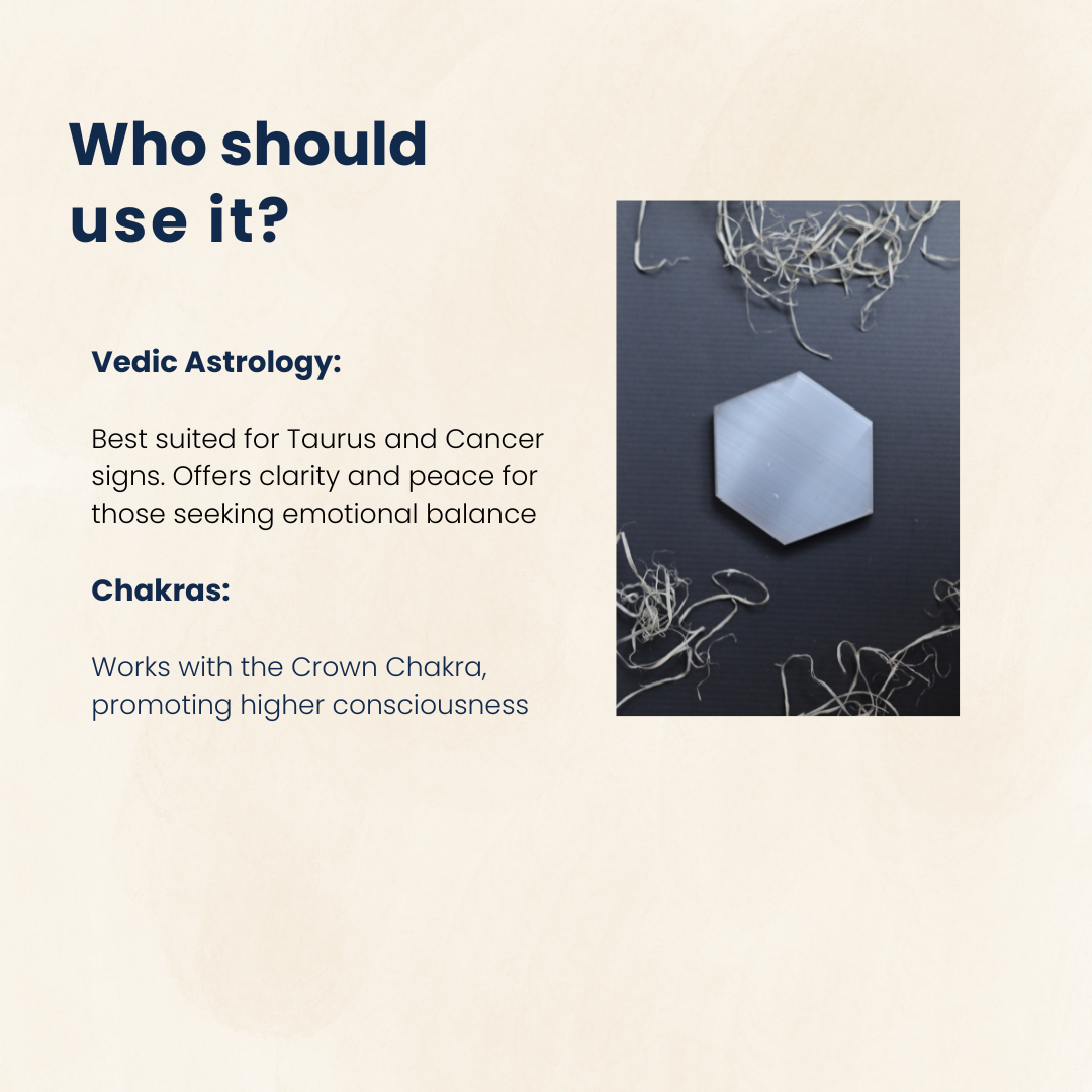 सेलेनाइट हेक्सागोन प्लेट