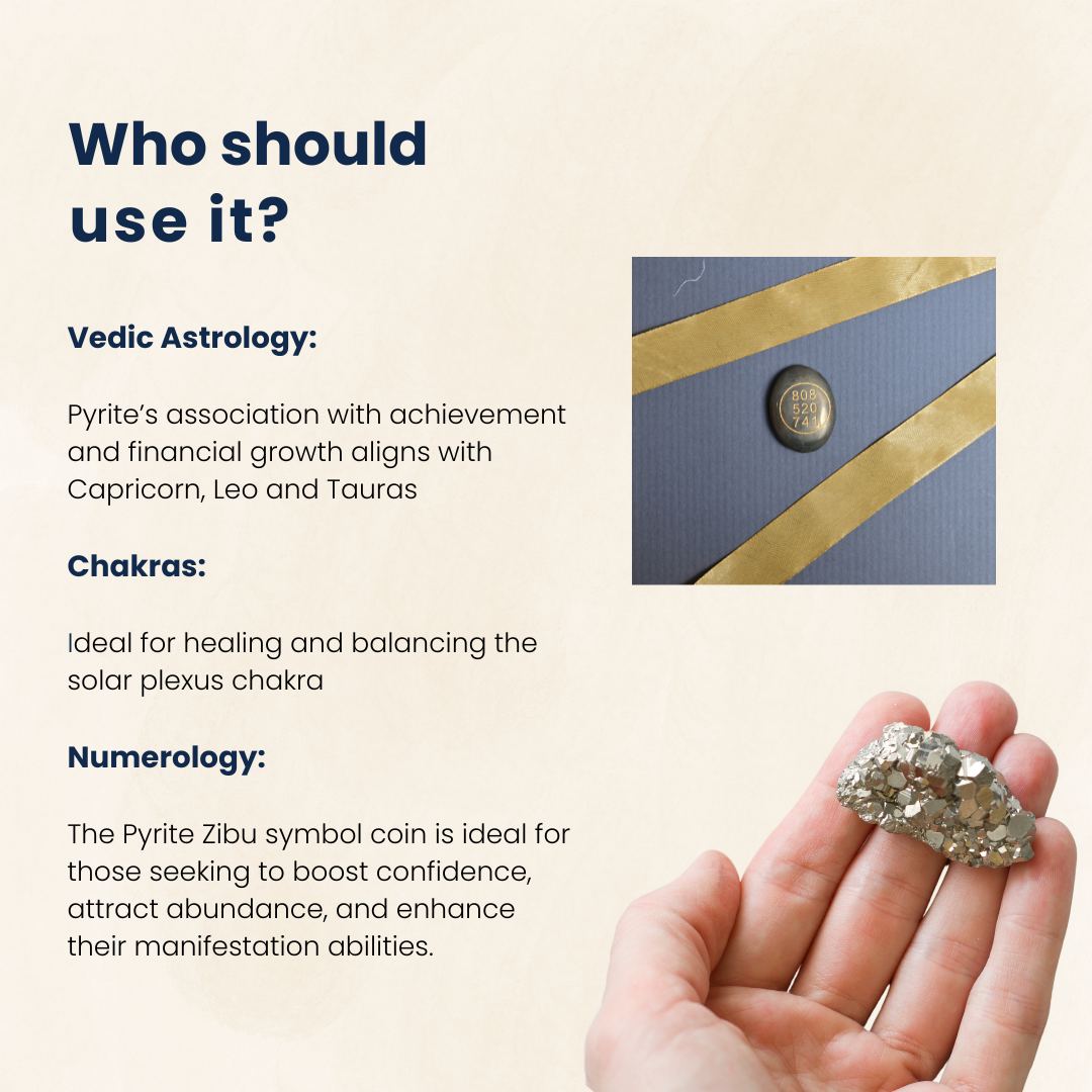Pyrite Zibu Symbols Coin