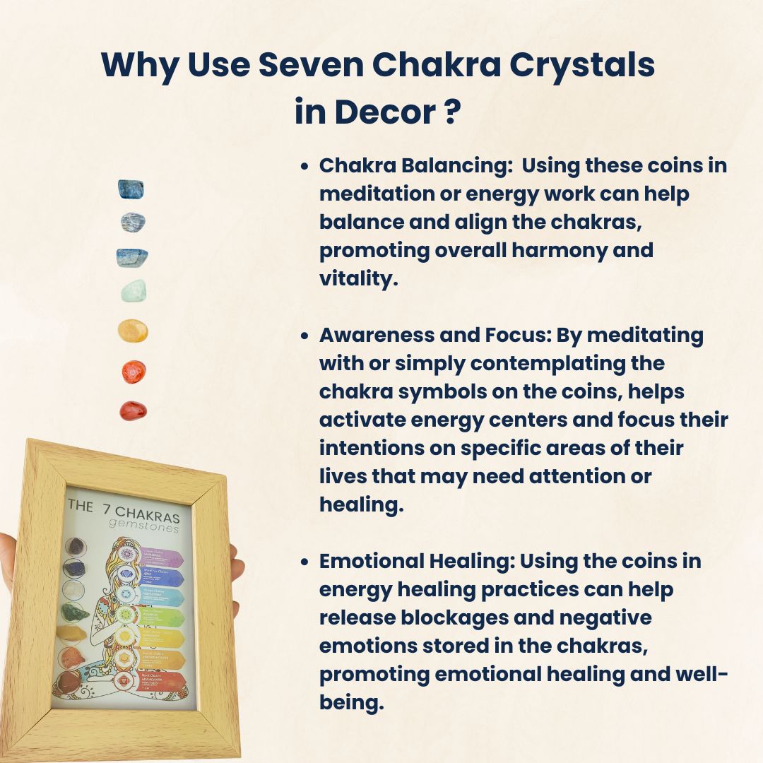 7 Chakra Healing Crystal Frame for Positive Energy & Meditation