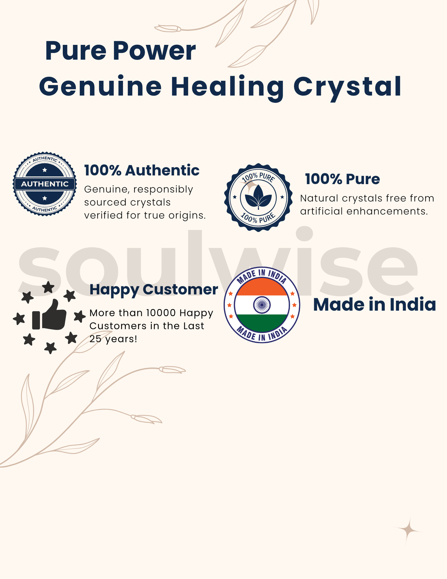 Soulwise Rakhi Gift for Brother – Rose Quartz & Pyrite Crystal Tree Set with Wooden Base (6") + Designer 7 Chakra Healing Stone Rakhi – Raksha Bandhan Special Combo Gift.