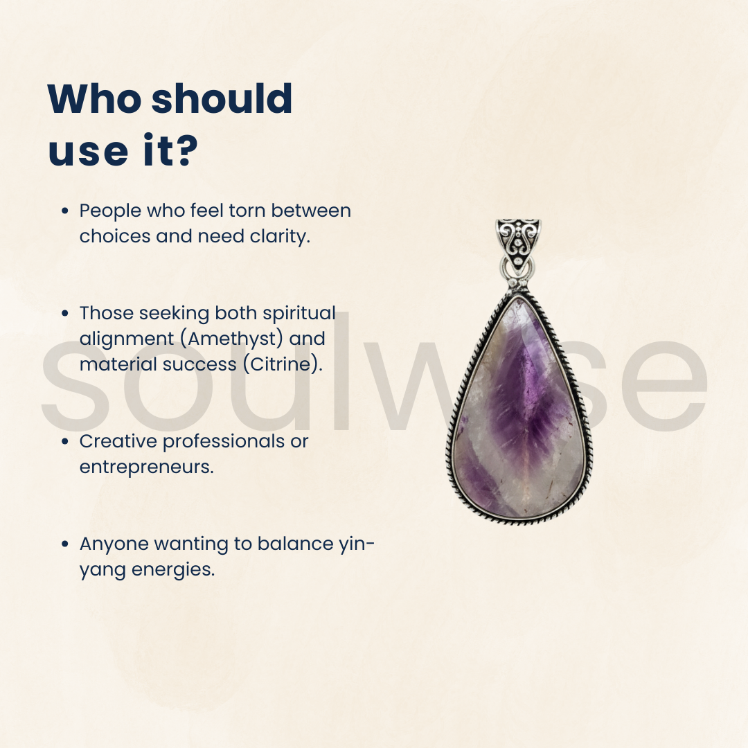 Natural Amethyst Cabochon Gemstone Pendant – Genuine Crystal Necklace – Mixed Shape (Random Pick) – Reiki Healing Jewelry