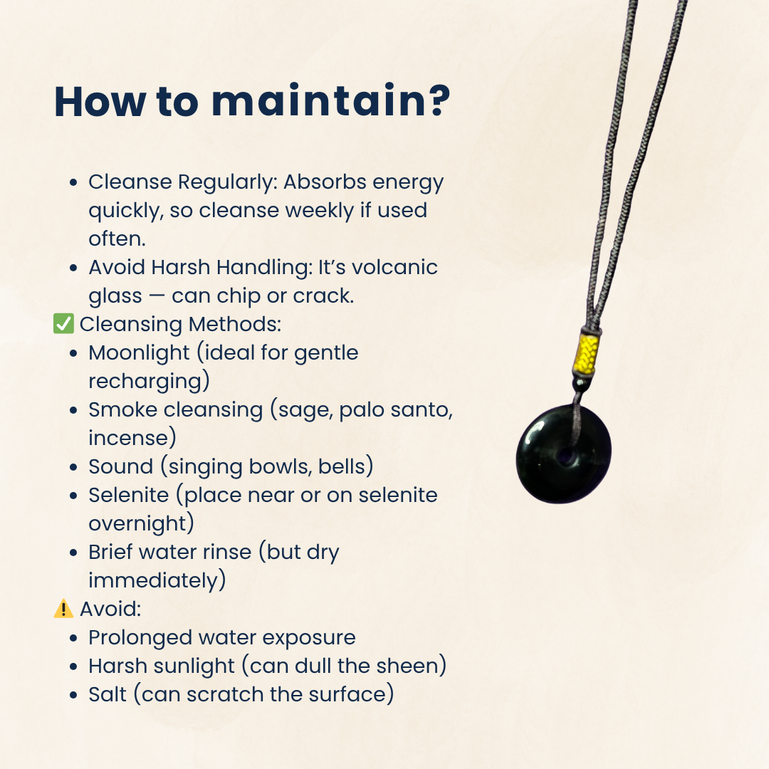 Silver Obsidian Pendant Healing Crystal – Natural Volcanic Stone for Protection, Inner Reflection & Grounding – Spiritual Energy Tool for Meditation, Shadow Work & Chakra Balancing ( Round)