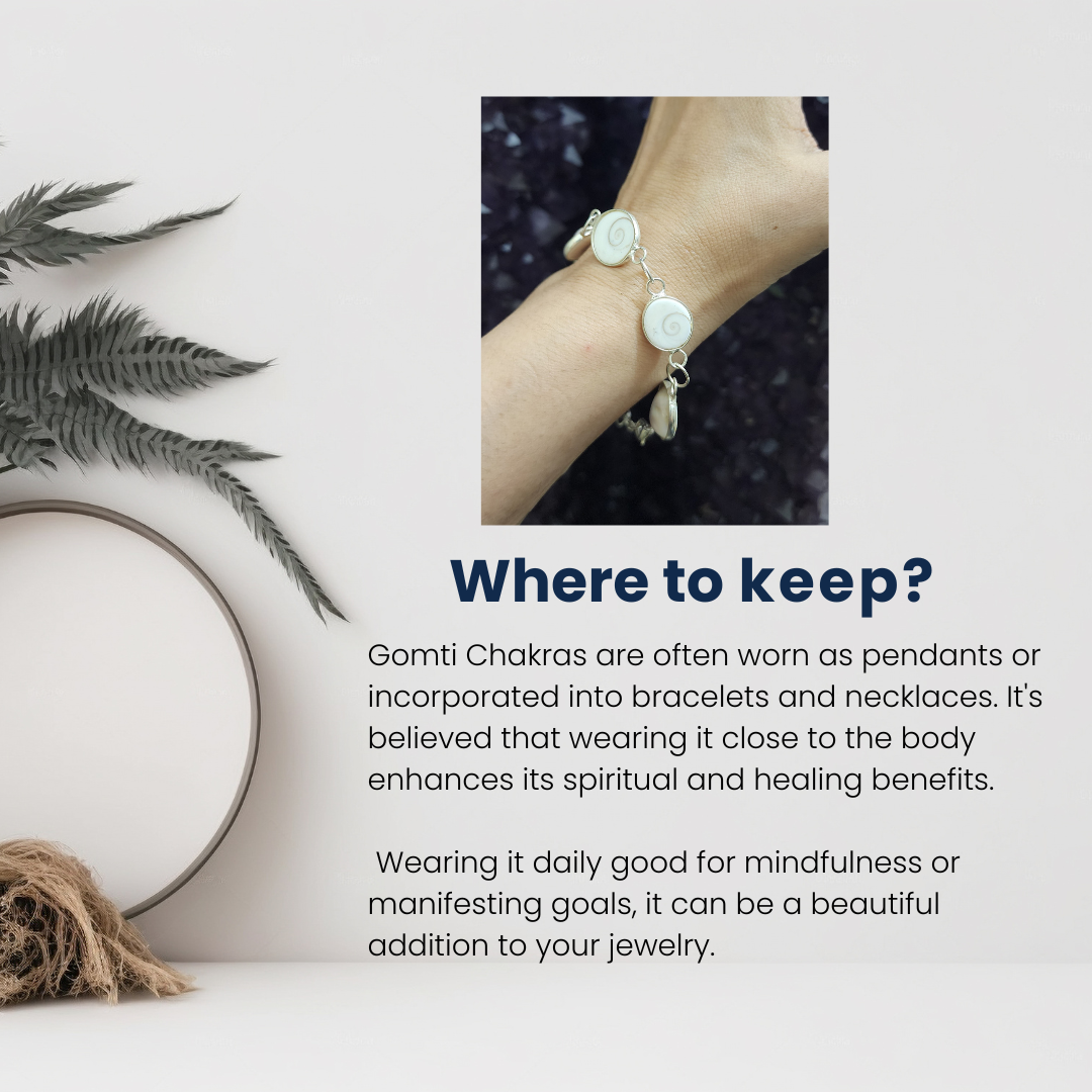 Gomti Chakra Spiral Link Bracelet