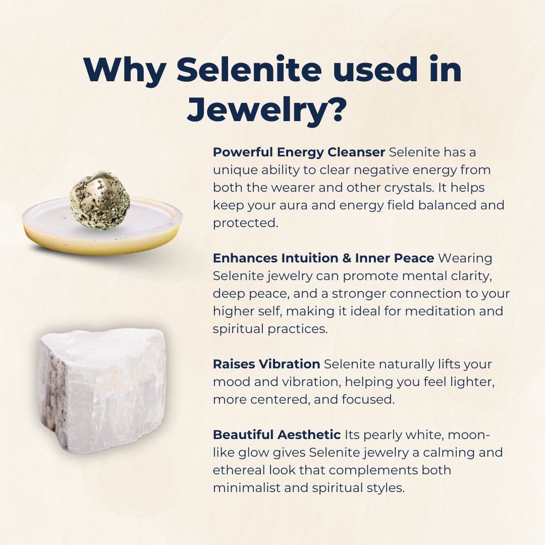 Soulwise Selenite Crystal Recharging Plate – Round White Charging Slab for Cleansing Crystals, Jewelry & Energy Tools