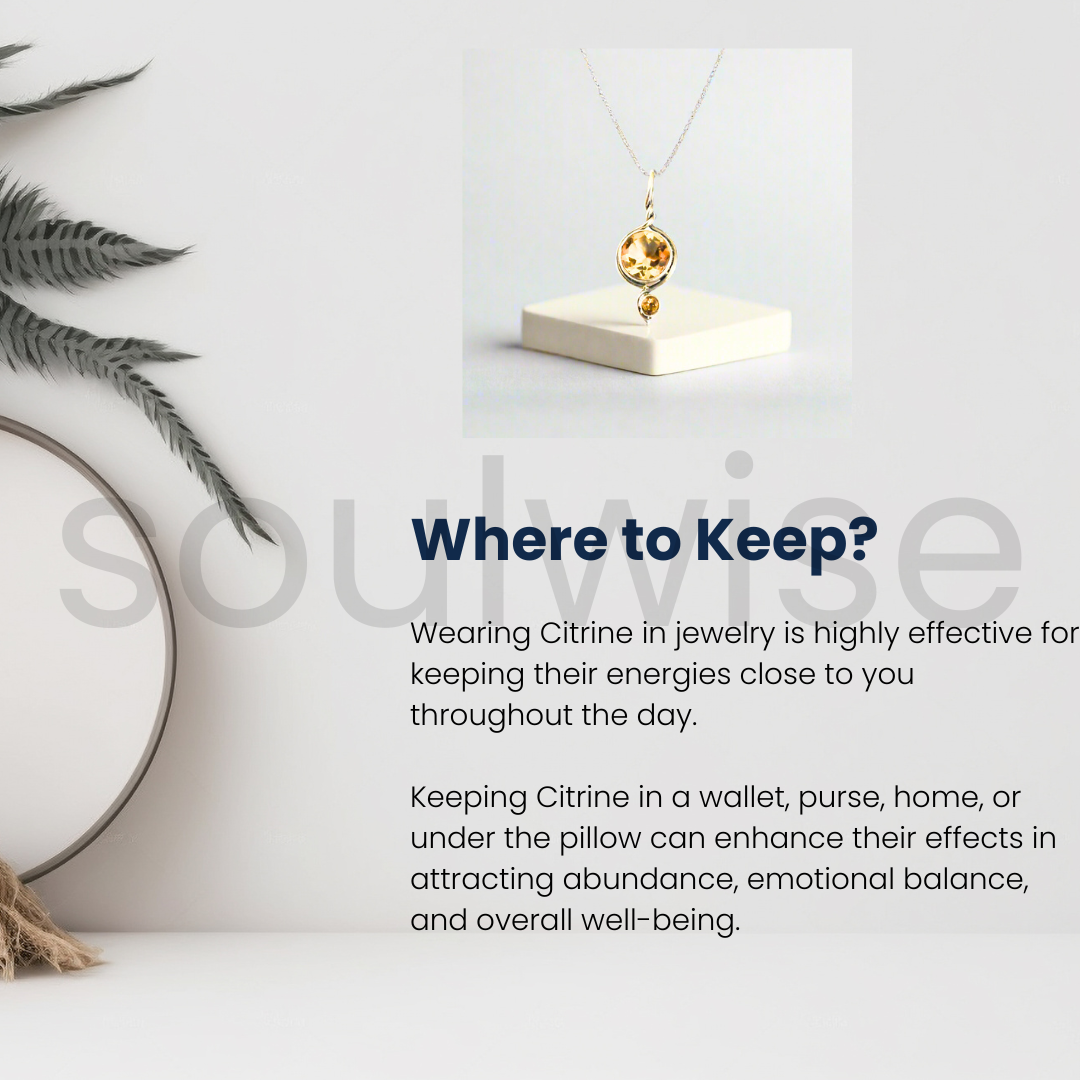 Citrine Gemstone Pendant