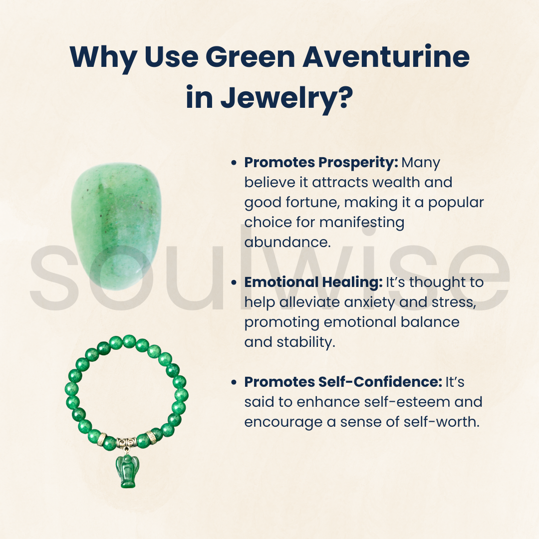 Green Aventurine Bracelet with Angel Charm – Natural Crystal Beads for Luck, Prosperity & Healing – Stretch Bracelet for Women & Men – Spiritual Gift Jewelry
