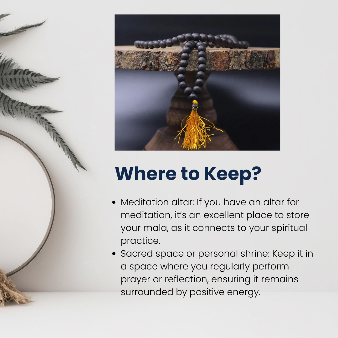 Original Karungali Mala 108 Ebony Wood beads