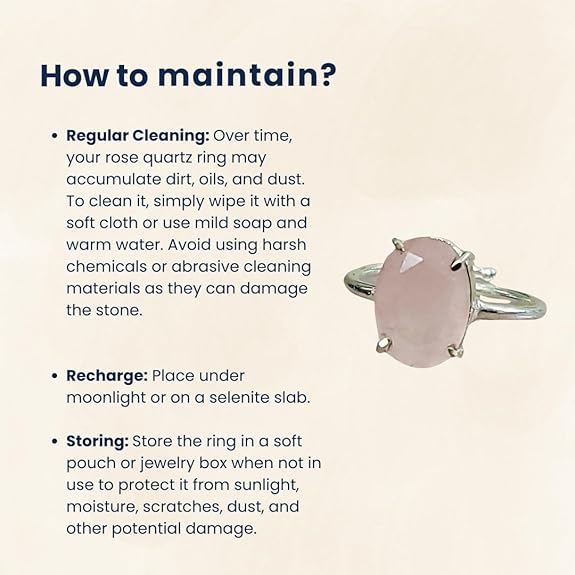 Rose Quartz Ring, Oval-Mix Cut, 16.69 Carat, Pink, Adjustable, Healing Crystal for Love and Good Realtionship Harmony