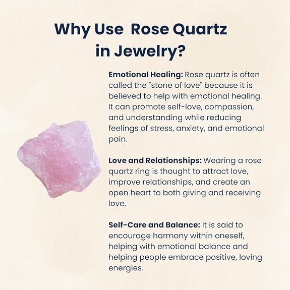 Rose Quartz Ring, Oval-Mix Cut, 16.69 Carat, Pink, Adjustable, Healing Crystal for Love and Good Realtionship Harmony