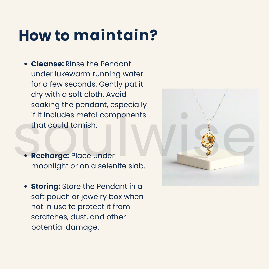 Citrine Gemstone Pendant