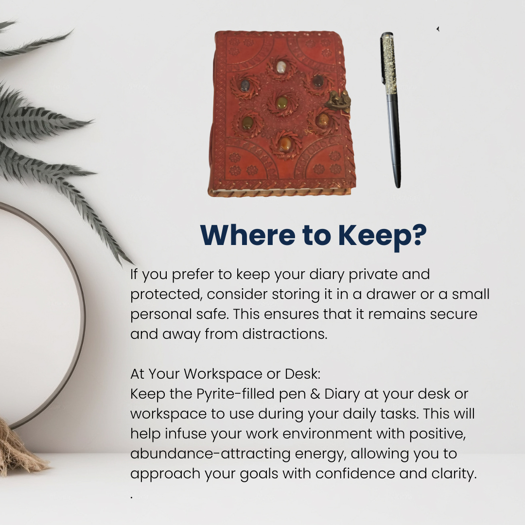 Chakra Manifestation Journal with Pyrite Pen Combo: Align, Manifest, and Empower