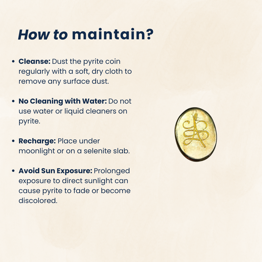 Pyrite Zibu Symbols Coin