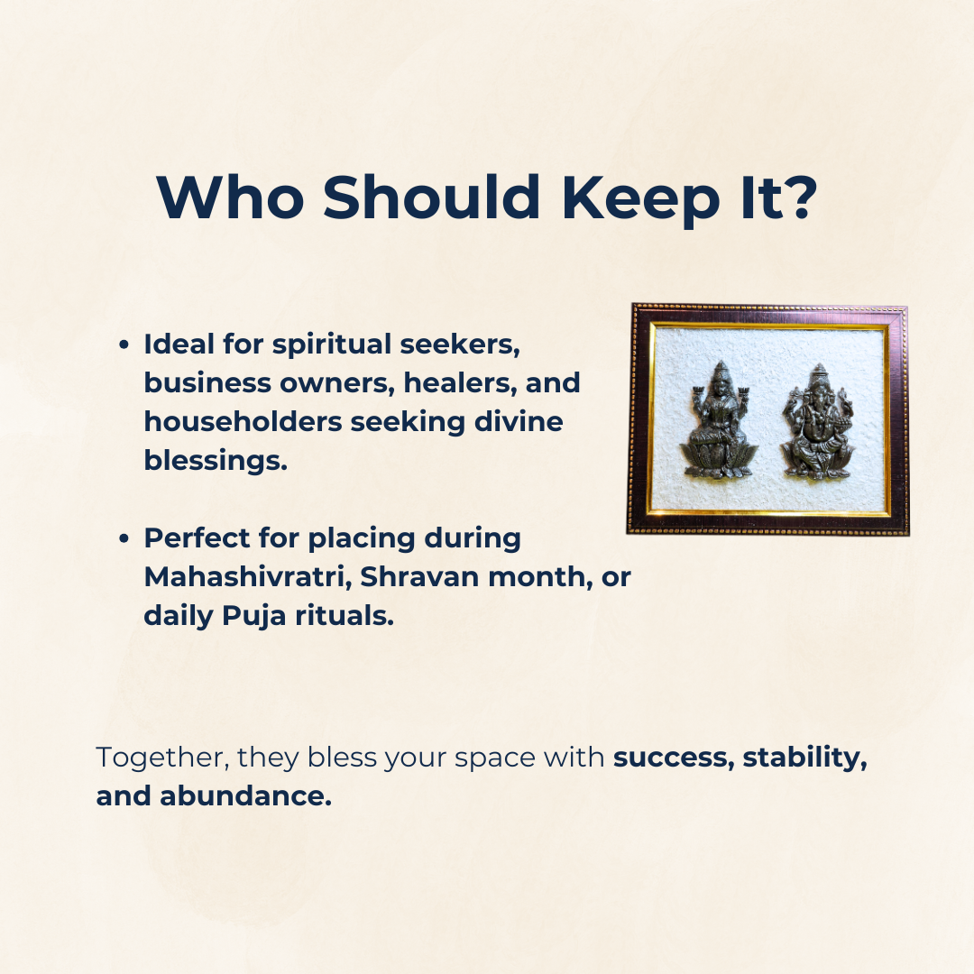 Maa Laxmi & Lord Ganesh Pyrite with Selenite Healing Crystals Frame – Vastu Spiritual Decorative Gift for Home, Office, Wealth & Positivity.