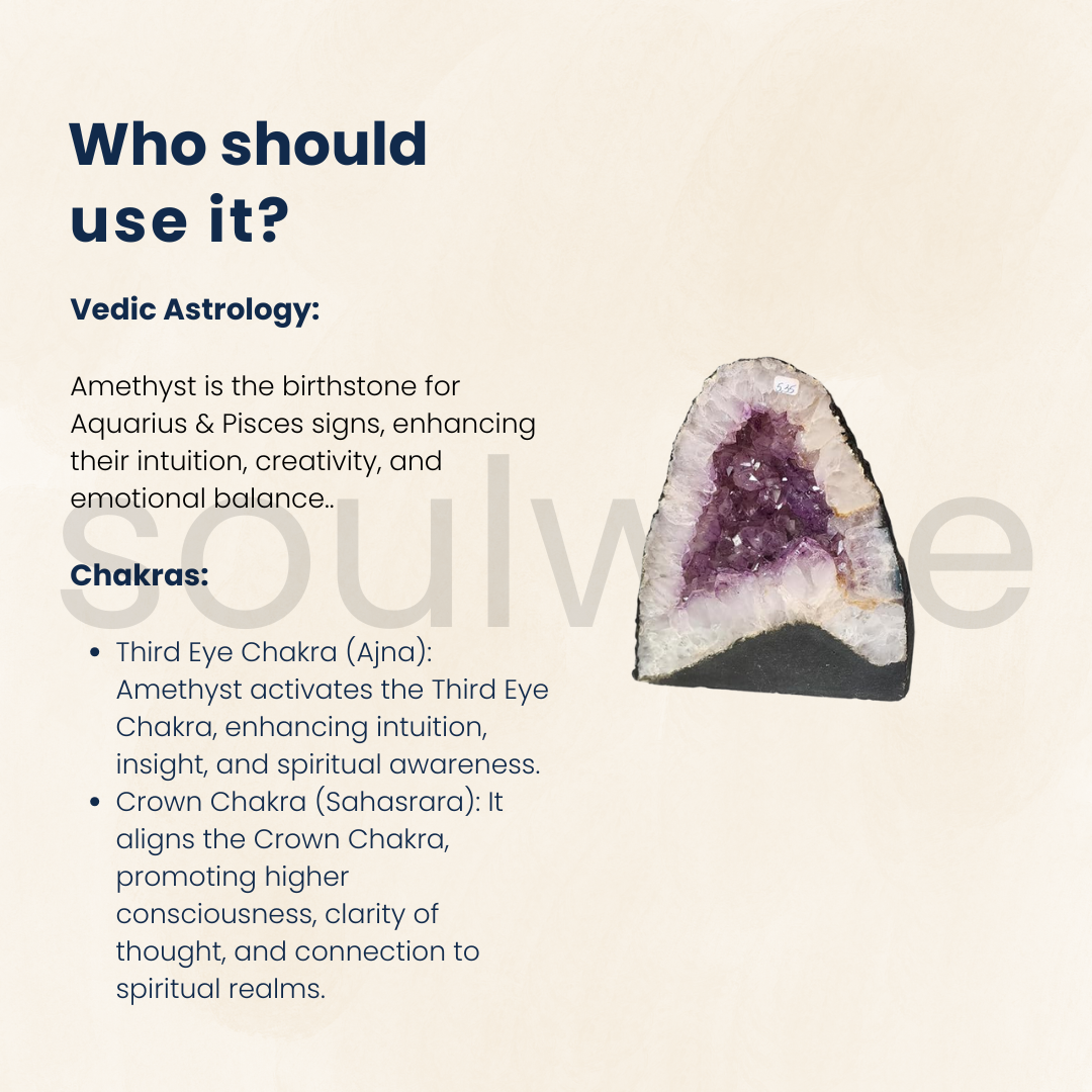 Amethyst Geode – 8" Natural Self-Standing Crystal Cluster, 5.3 kg – Healing Stone for Home Decor, Meditation, Energy Cleansing & Reiki
