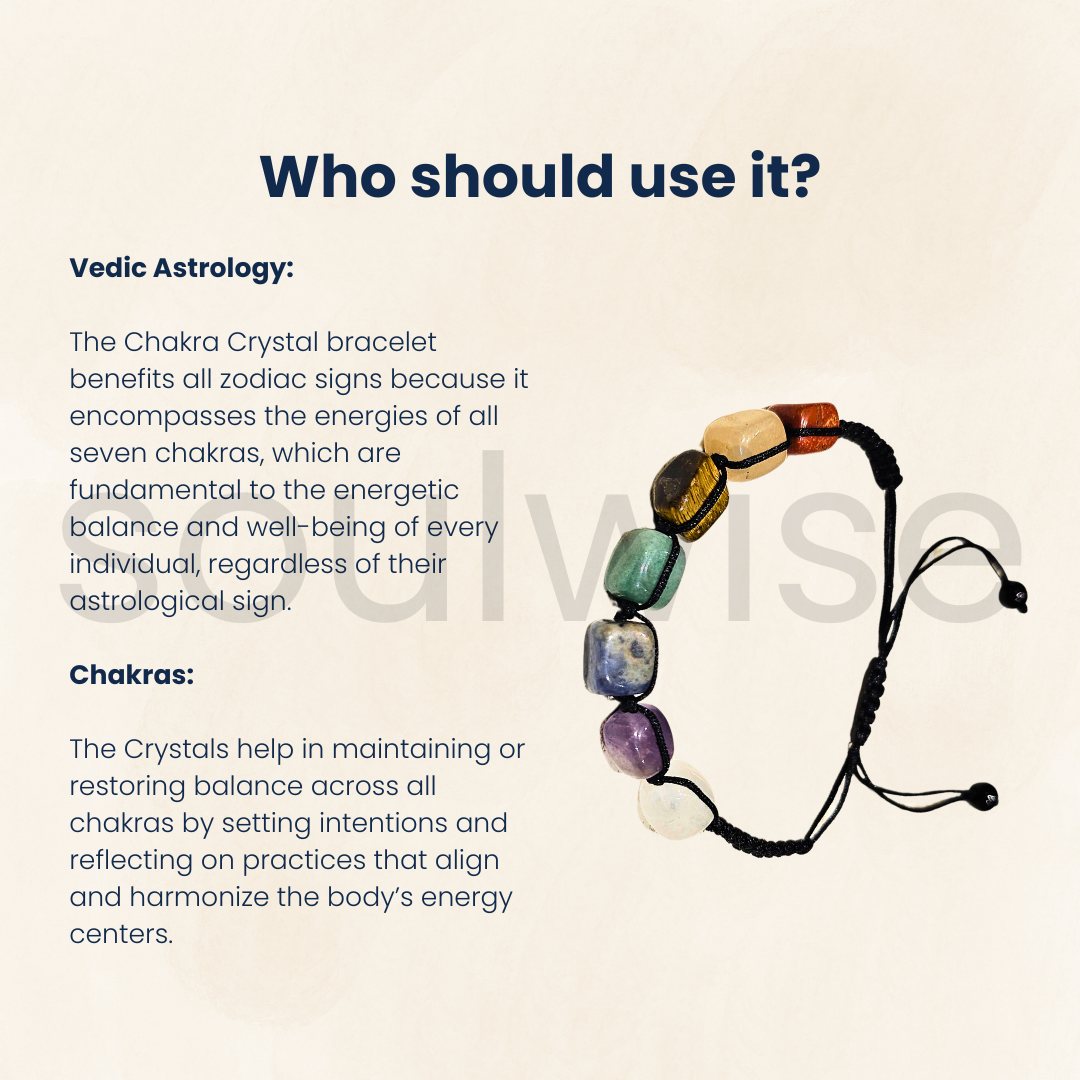 7 चक्र क्रिस्टल I धागा कंगन