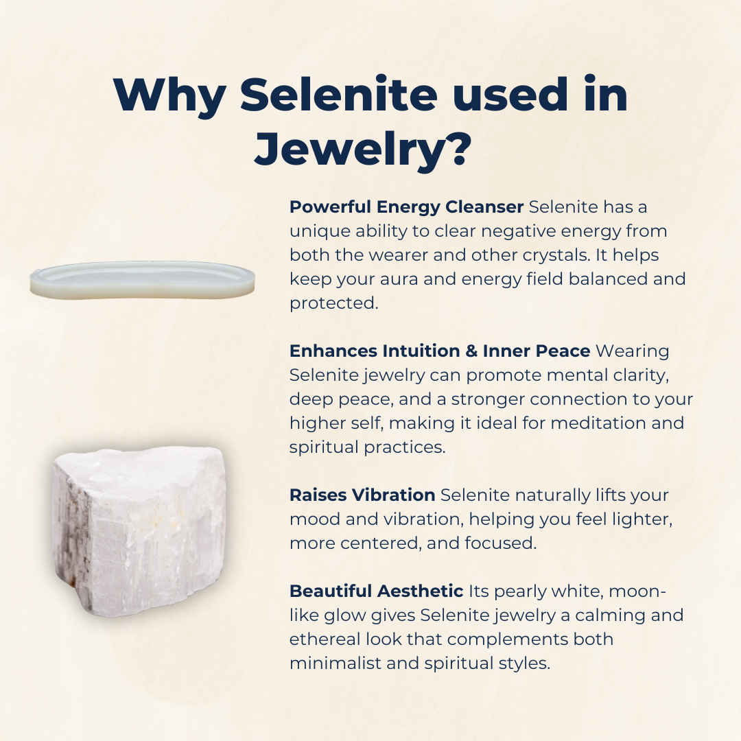 Soulwise Selenite Crystal Recharging Plate – 6" White Charging Slab for Cleansing Crystals, Jewelry & Energy Tools.