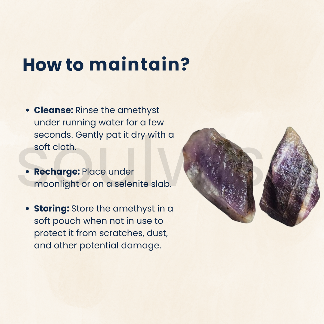Raw Chevron Amethyst, Healing crystal, set of 2